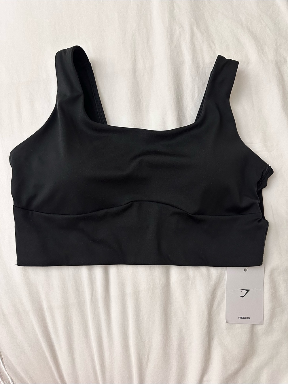 Gymshark Black Longline Padded Sports Bra
